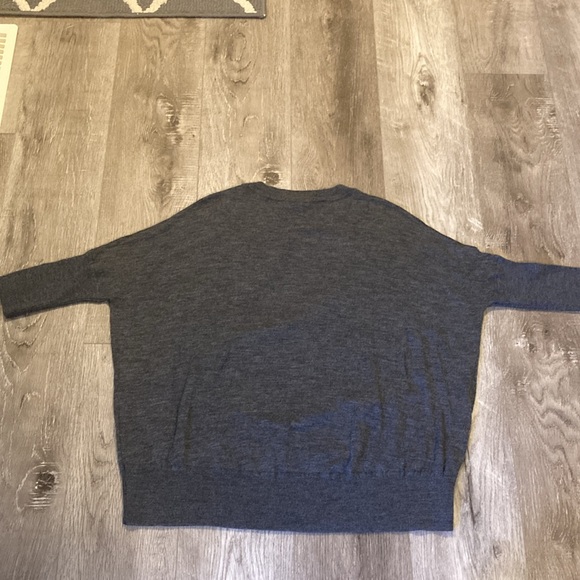 EUC Anthropologie Gray Wool Knit Sweater Size Small - Picture 9 of 9